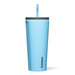 We love Corkcicle for its amazing design options, fabulous colors, and the technology it uses to keep our drinks hot and cold for so long!  This hydration tumbler is great for workouts, yardwork or traveling through your day! The tumbler features triple insulation, and a sleek cup holder-friendly design.  It's a beautiful Santorini Blue which is a bright medium blue - so pretty!