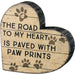 A wooden sitter with a distressed finish. Choose from an assortment of sentiments meant to give a laugh, inspire or comfort. They make a great gift and stand alone in a nook or on a bookcase.