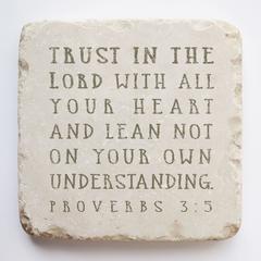 Small Scripture Stone - Proverbs 3:5