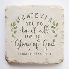for the glory of god scripture stone