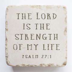 Small Scripture Stone - Psalm 27:1