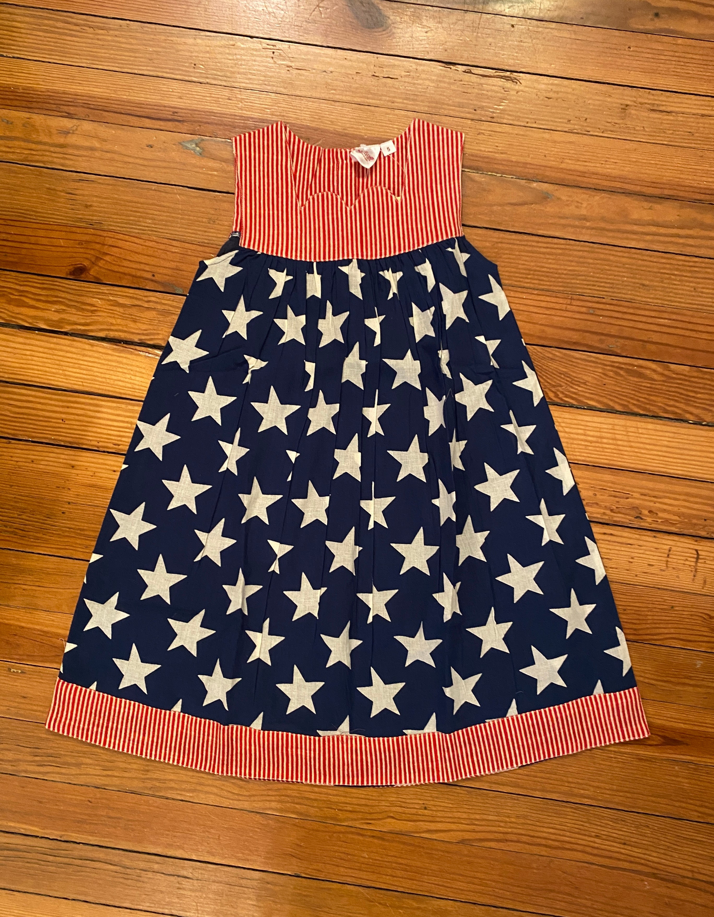 Baby/Toddler Stars and Stripes Sleeveless Dress