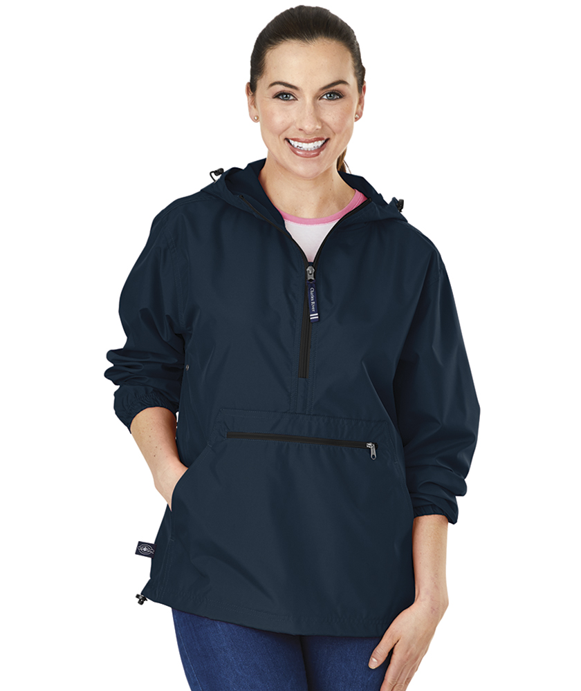 Rain Jacket - Pack-and-Go Quarter Zip Unisex Pullover
