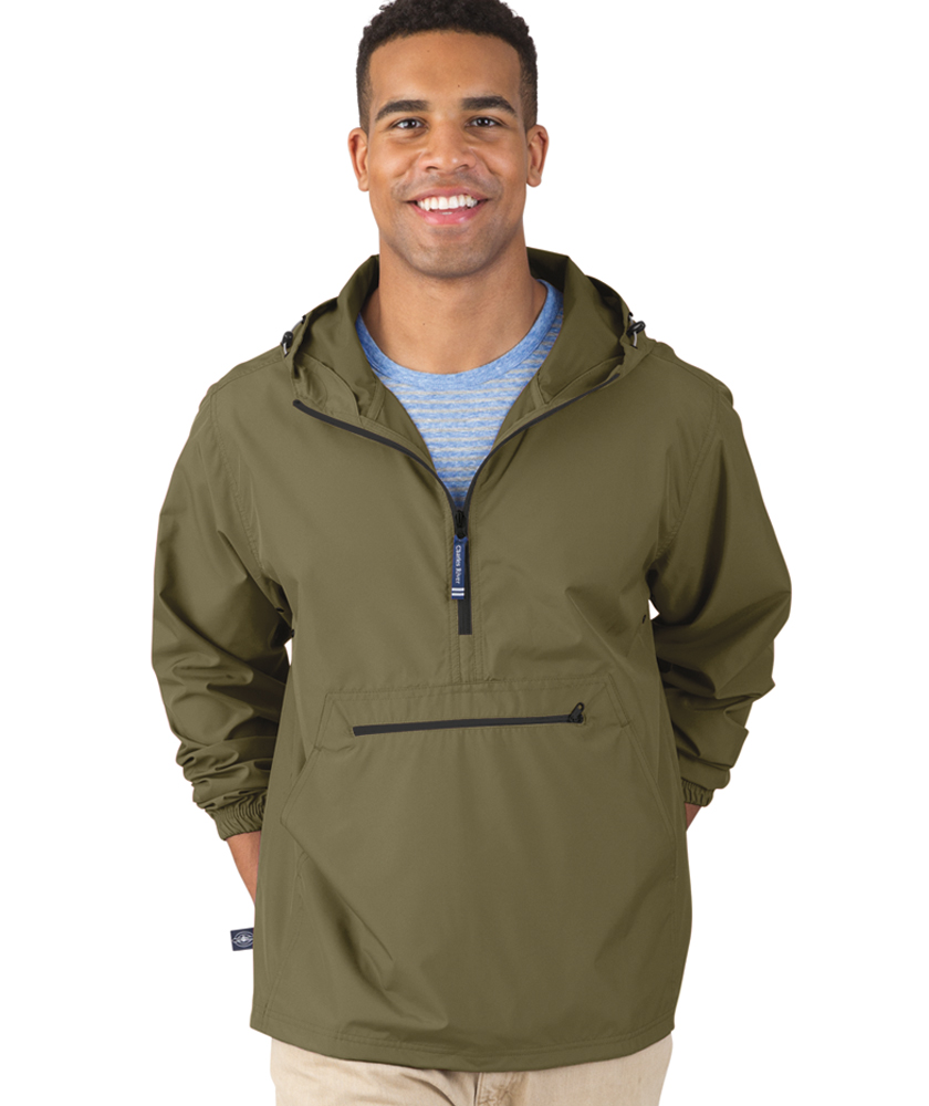 Rain Jacket - Pack-and-Go Quarter Zip Unisex Pullover