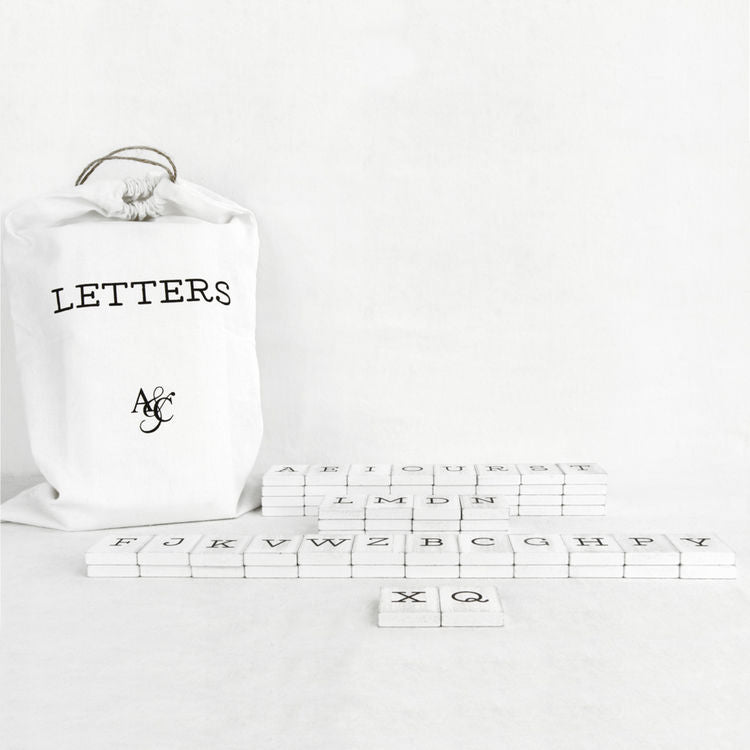 Bag of 70 Letter-board Typewriter Letters