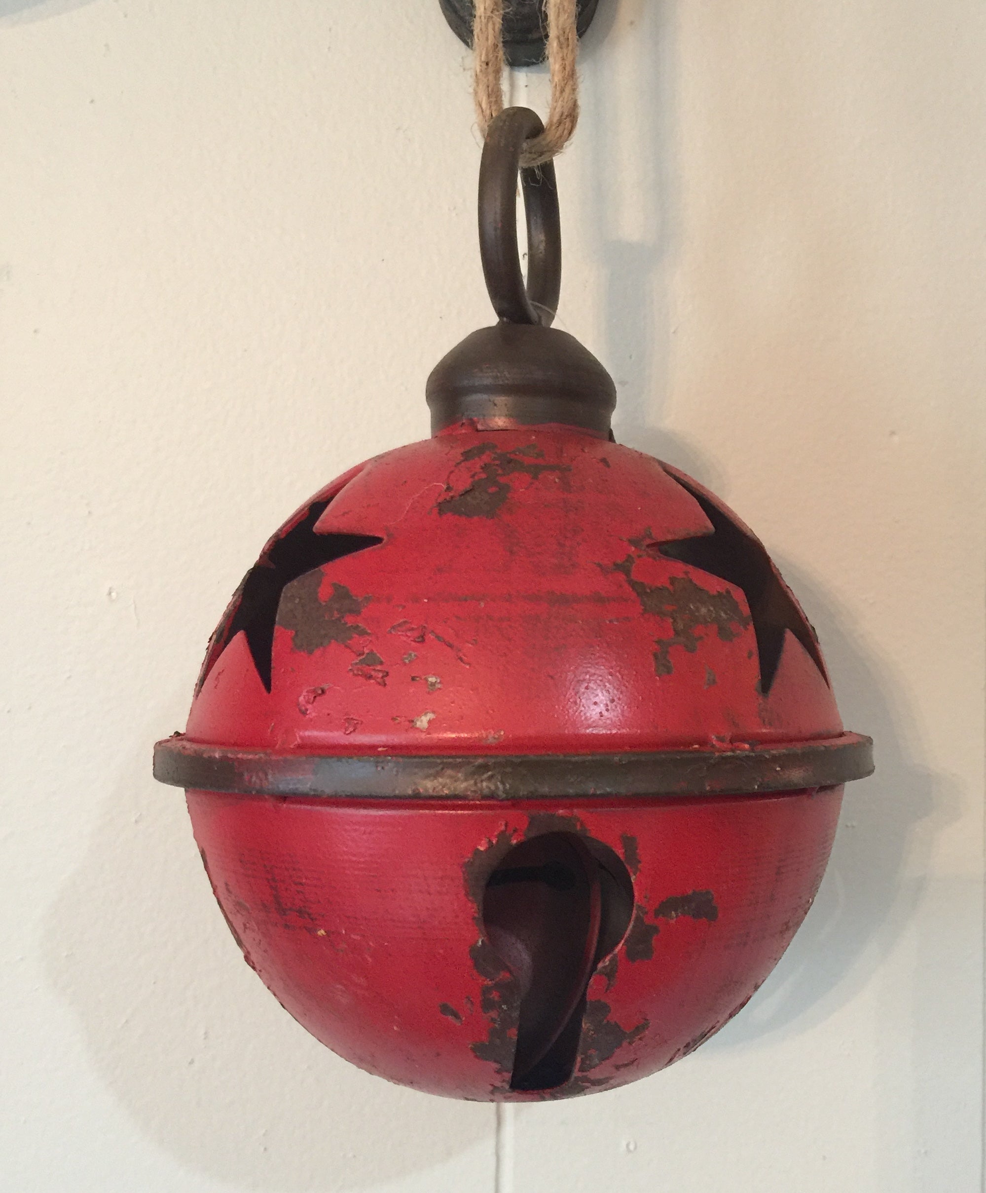 Antique Red Jingle Bell 7”