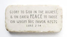 Medium Scripture Stone - Luke 2:14