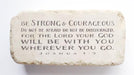 Medium Scripture Stone - Joshua 1:9