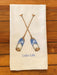 The perfect hostess gift when you visit your lake friends! Accented in the lake color of blue, this tea towel is sweet and simple with blue and brown oars. All of your lake friends will love this!  Details:   ​100% Cotton Dimensions 20x25 inch