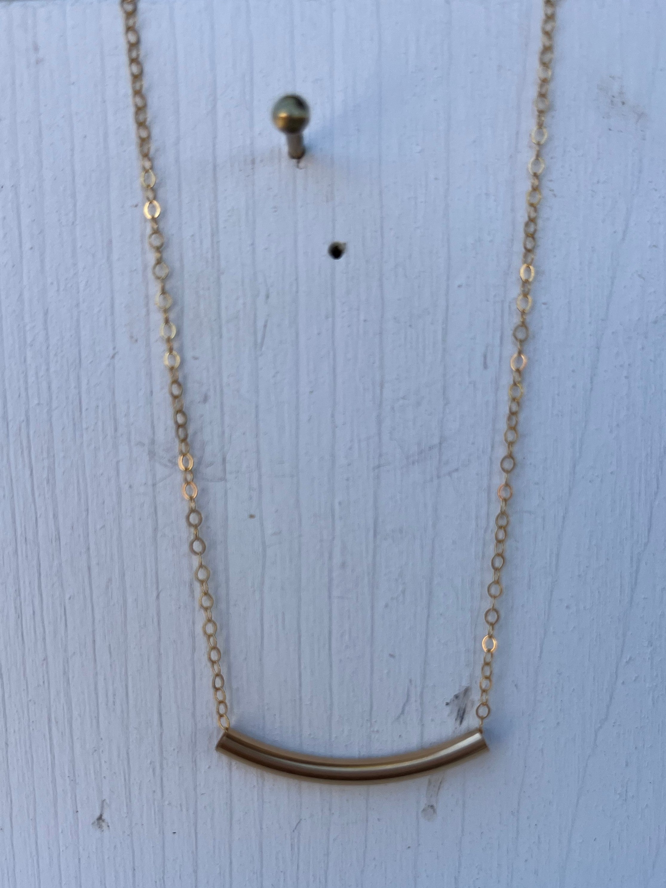 Dainty Gold Necklaces with Shaped Pendants