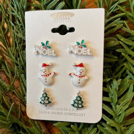 Holiday & Winter Earrings - Beaded & Acrylic