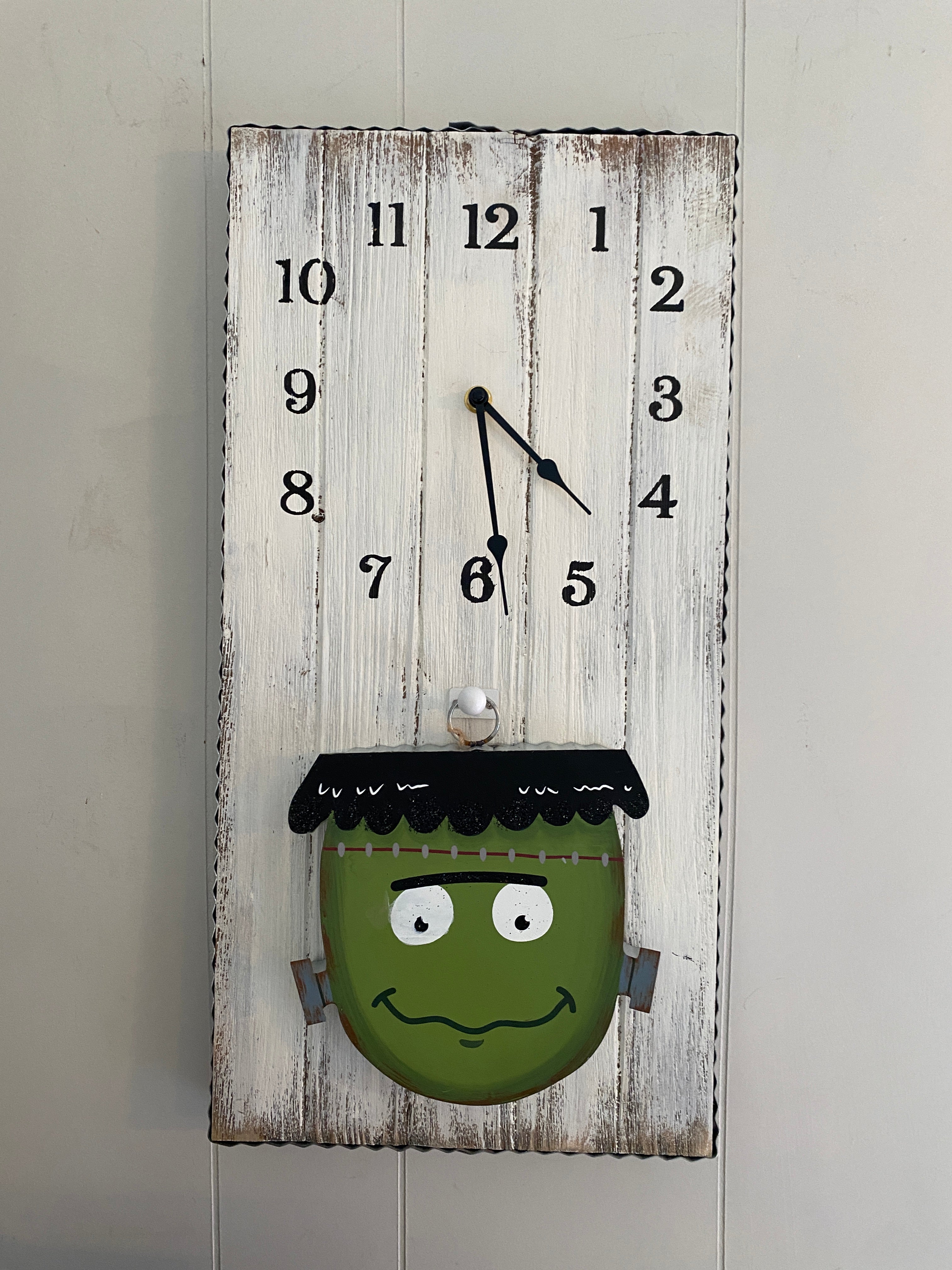 This is the perfect wall or table decoration! Not only does it keep time for you, but you can interchange different charms to decorate for the different seasons. You will love this for your home!  We have a variety of charms that will look great on this clock. Search for "Charms - Assorted Holidays, Sports & Seasons" online.