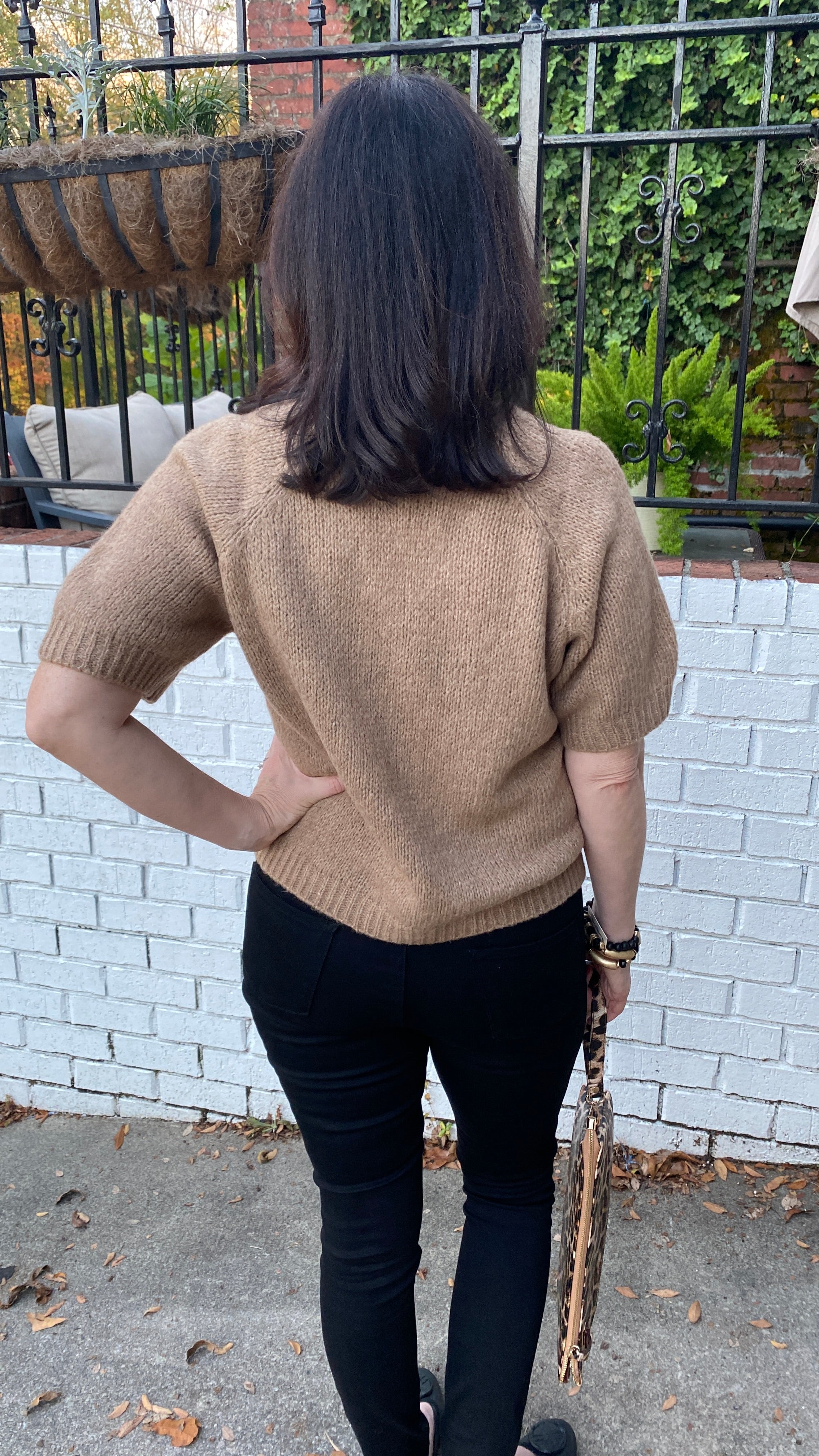 Estella V-Neck Short Sleeve Sweater