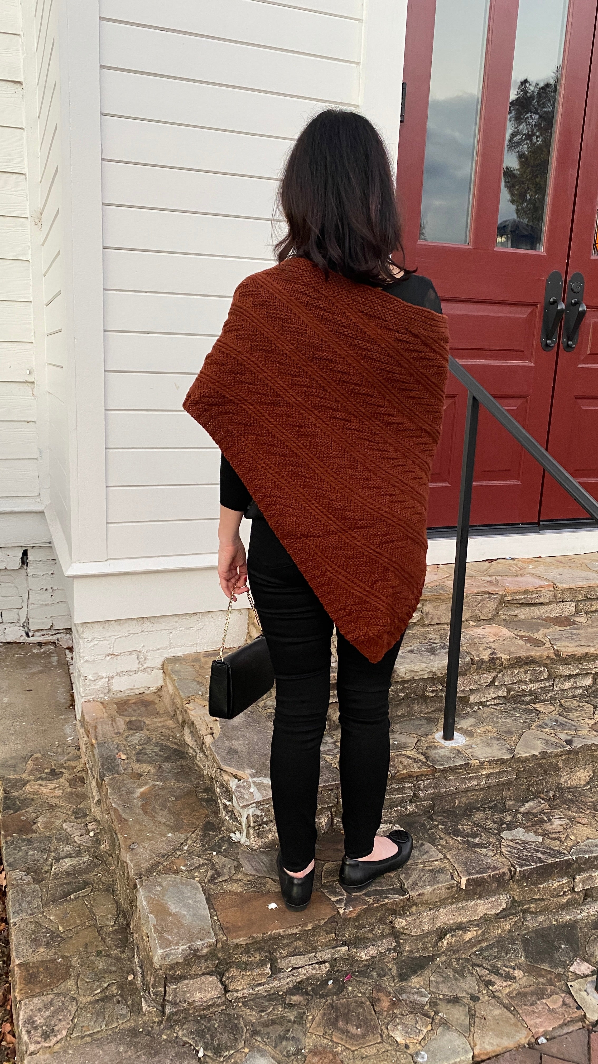 Cable Knit Shawl