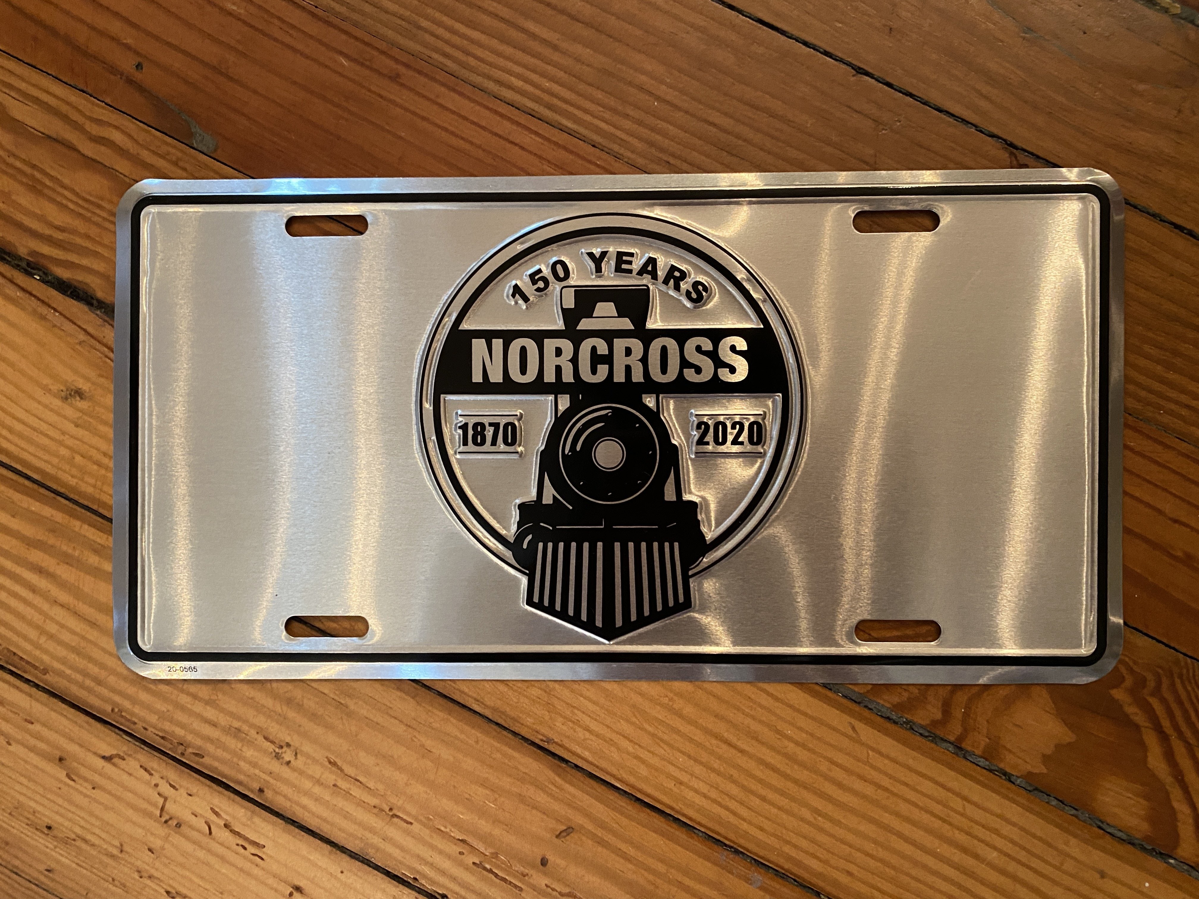 Historic Norcross 150th Anniversary License Plate