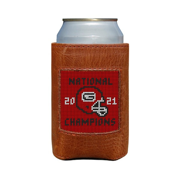 Georgia 2021 National Championship Needlepoint Can Cooler (Pre-Order)