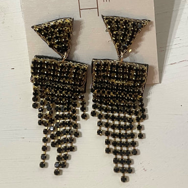 You will love these fun black dangle earrings! They are fun and dressy, and will add flare to your outfit!