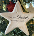 Star ornament: May you Cherish every moment