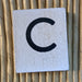 Letter C Tile for Adams & Co