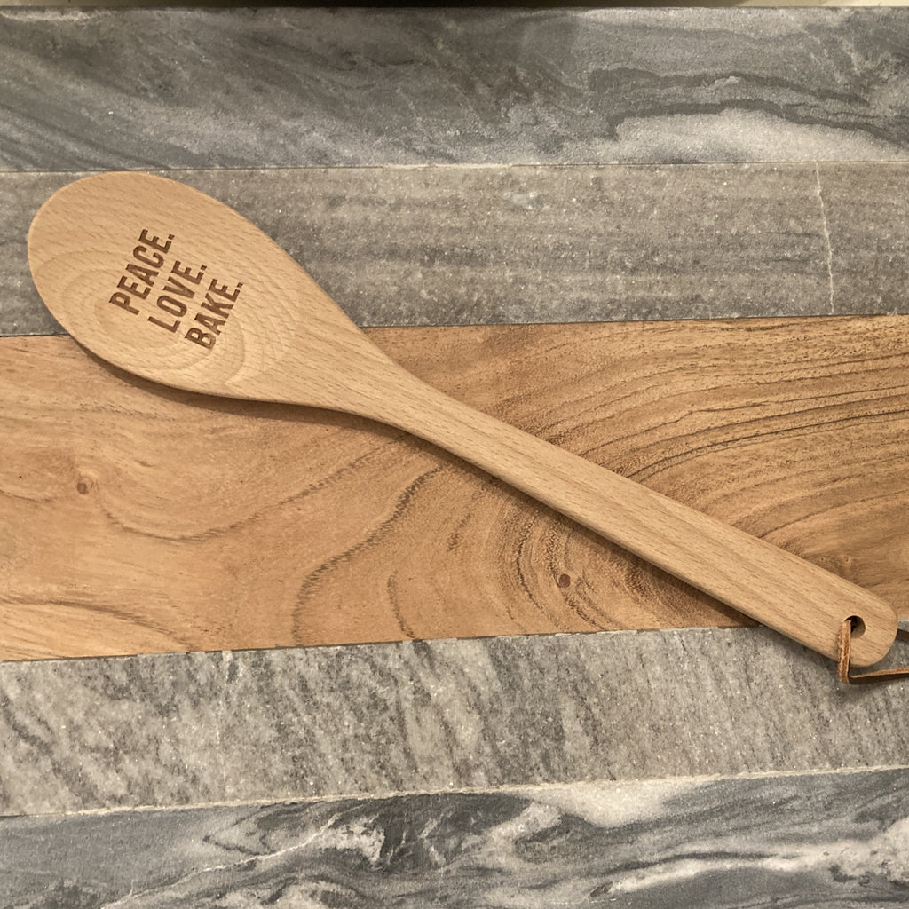 Cooking Spoon - Peace. Love. Bake.