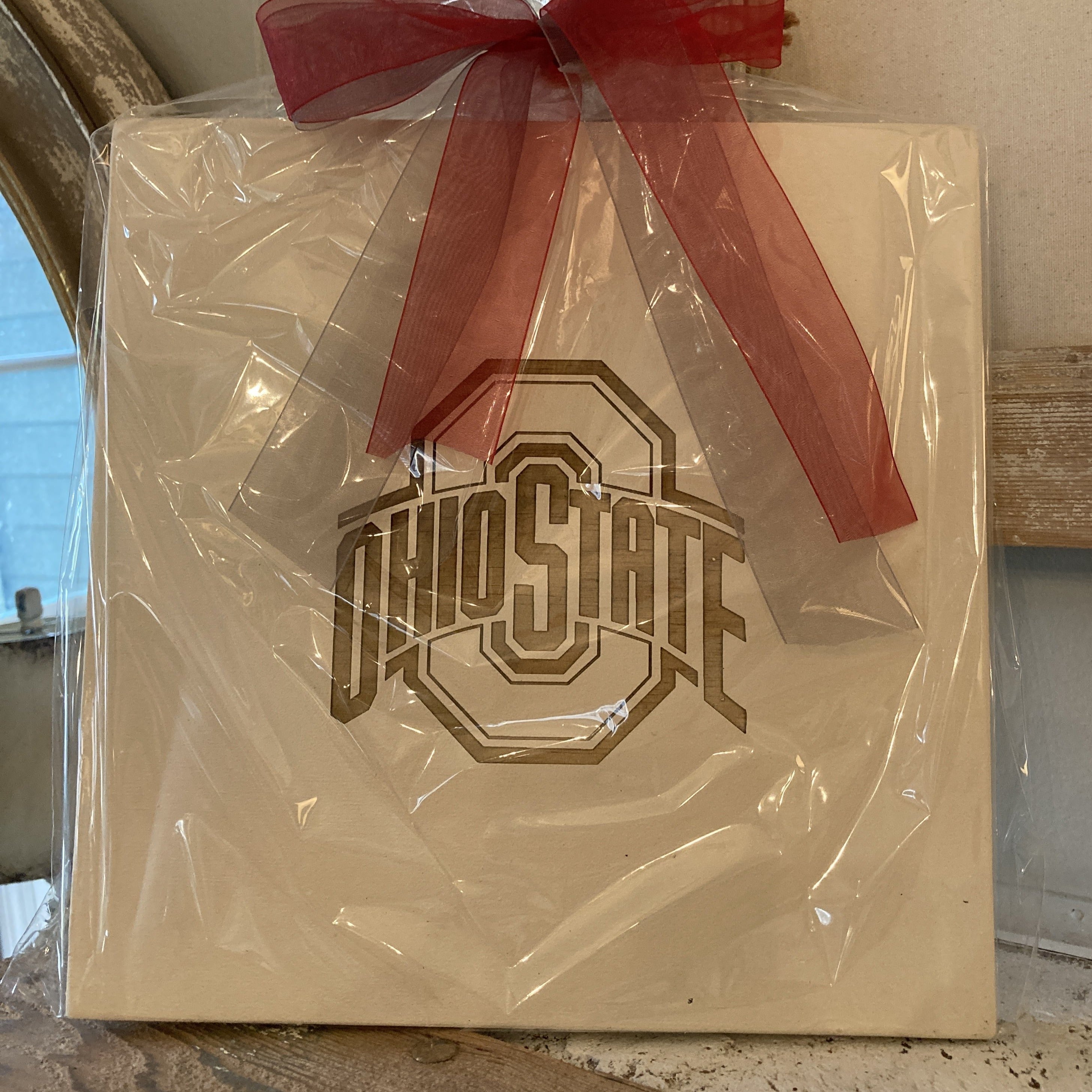 Charcuterie Spinners - Ohio State in Cream