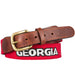 Georgia - Red belt with white block letters trimmed in black