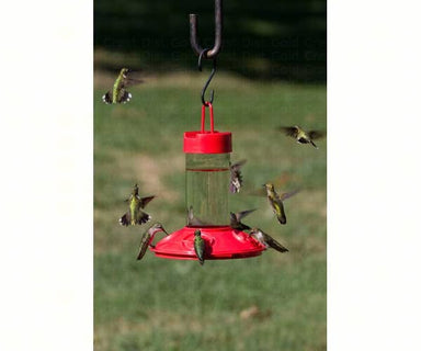 Red Hummingbird Feeder. Details: 16 oz, Dishwasher safe top rack, 4 port feeder