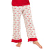 Girls Christmas Pajama Pants with Ruffle Hem