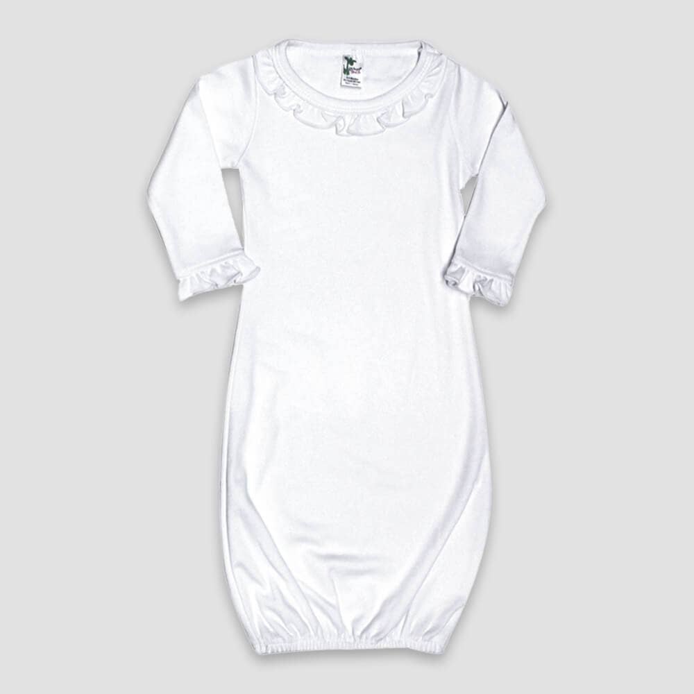 Baby Long Sleeve Ruffle Gown