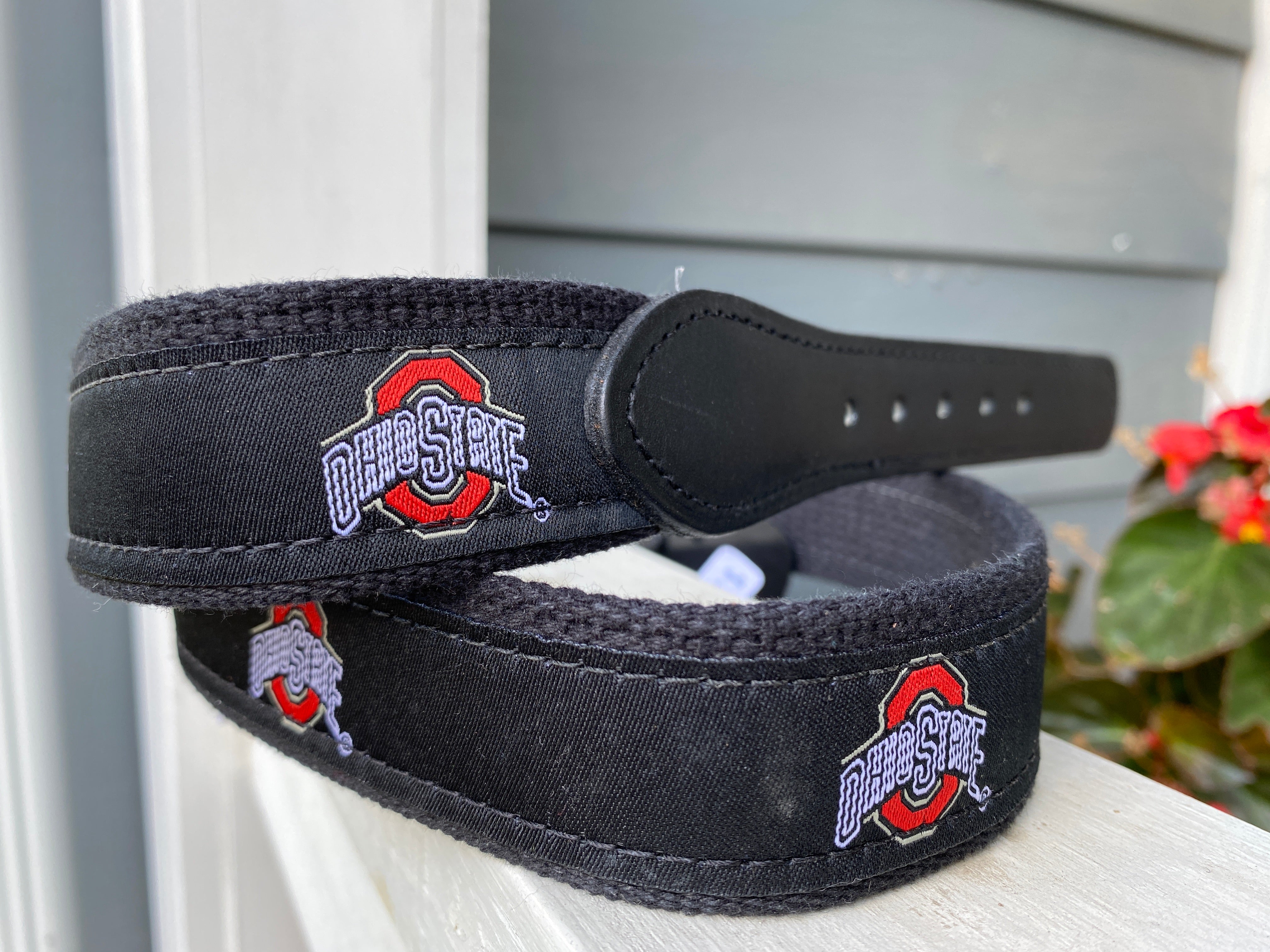Collegiate Licensed Ribbon Webbed Leather Belts — Carolee's