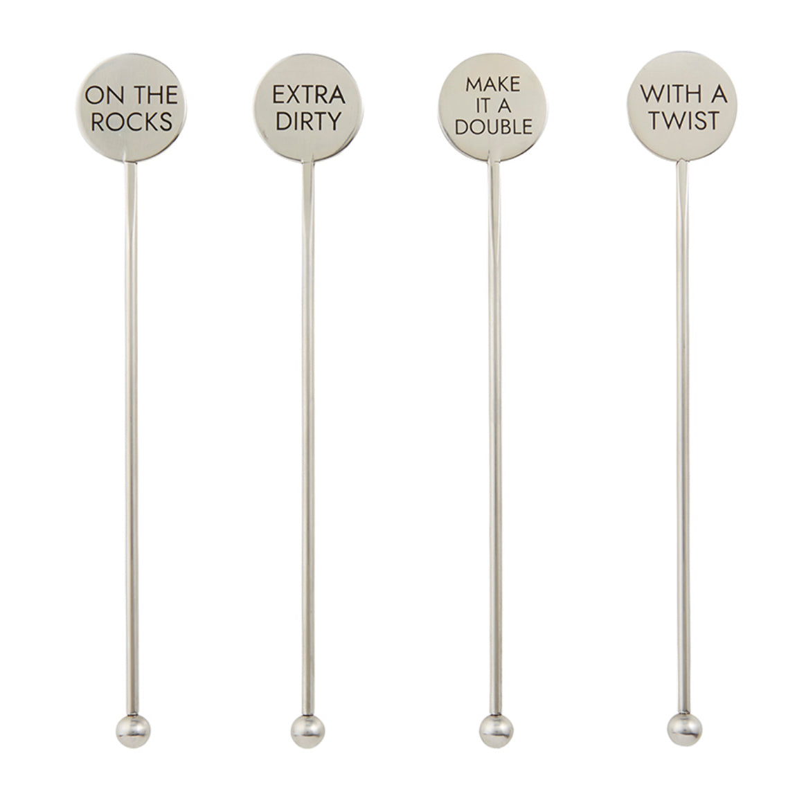Stainless Steel Stir Sticks - On the rocks, extra dirty, make it a double, with a twist