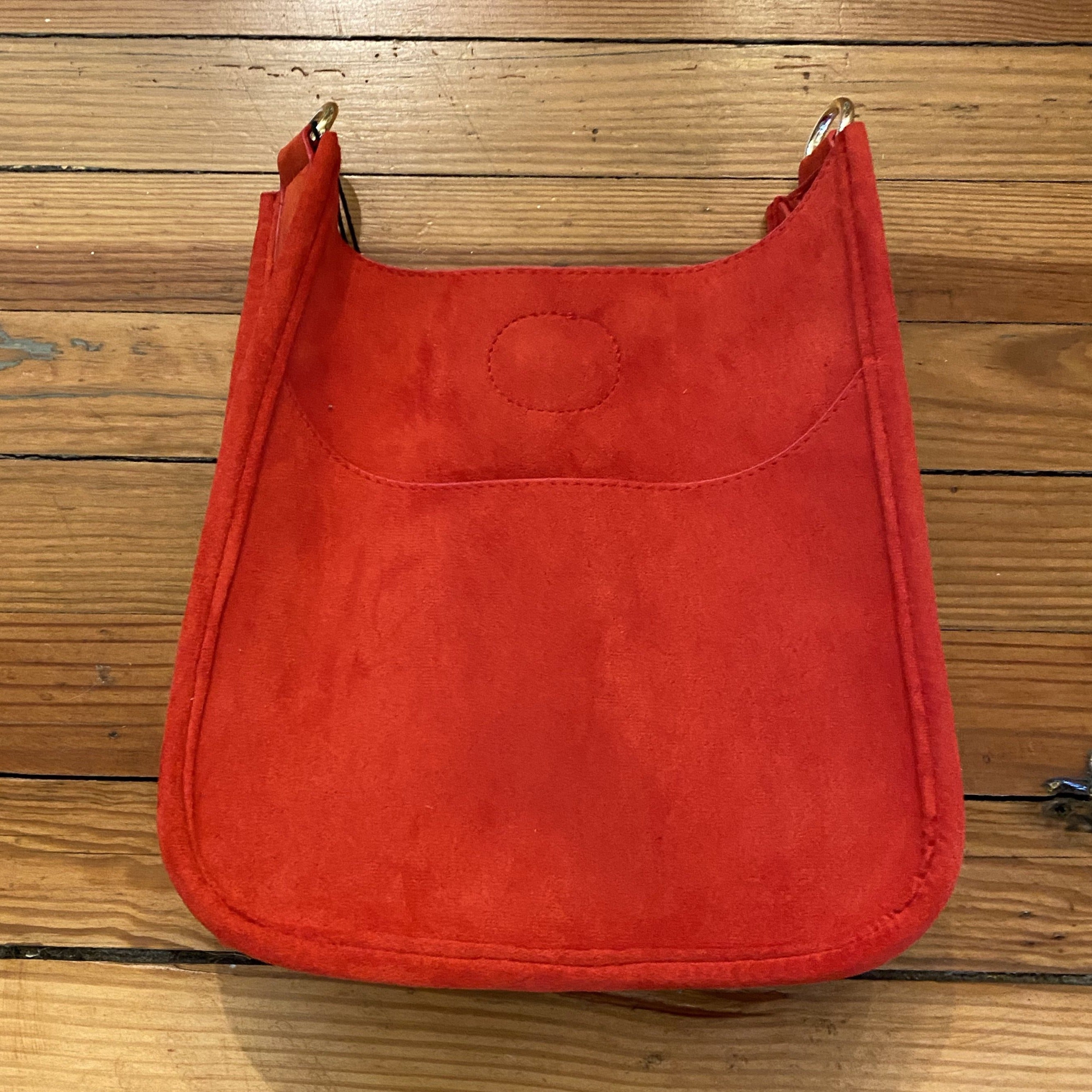 Ahdorned Soft Faux Leather Mini Messenger Bag w/Decorative Stripe Gusset  WITH Strap- Six Colors — DazzleBar