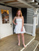 white dress sorority rush dress
