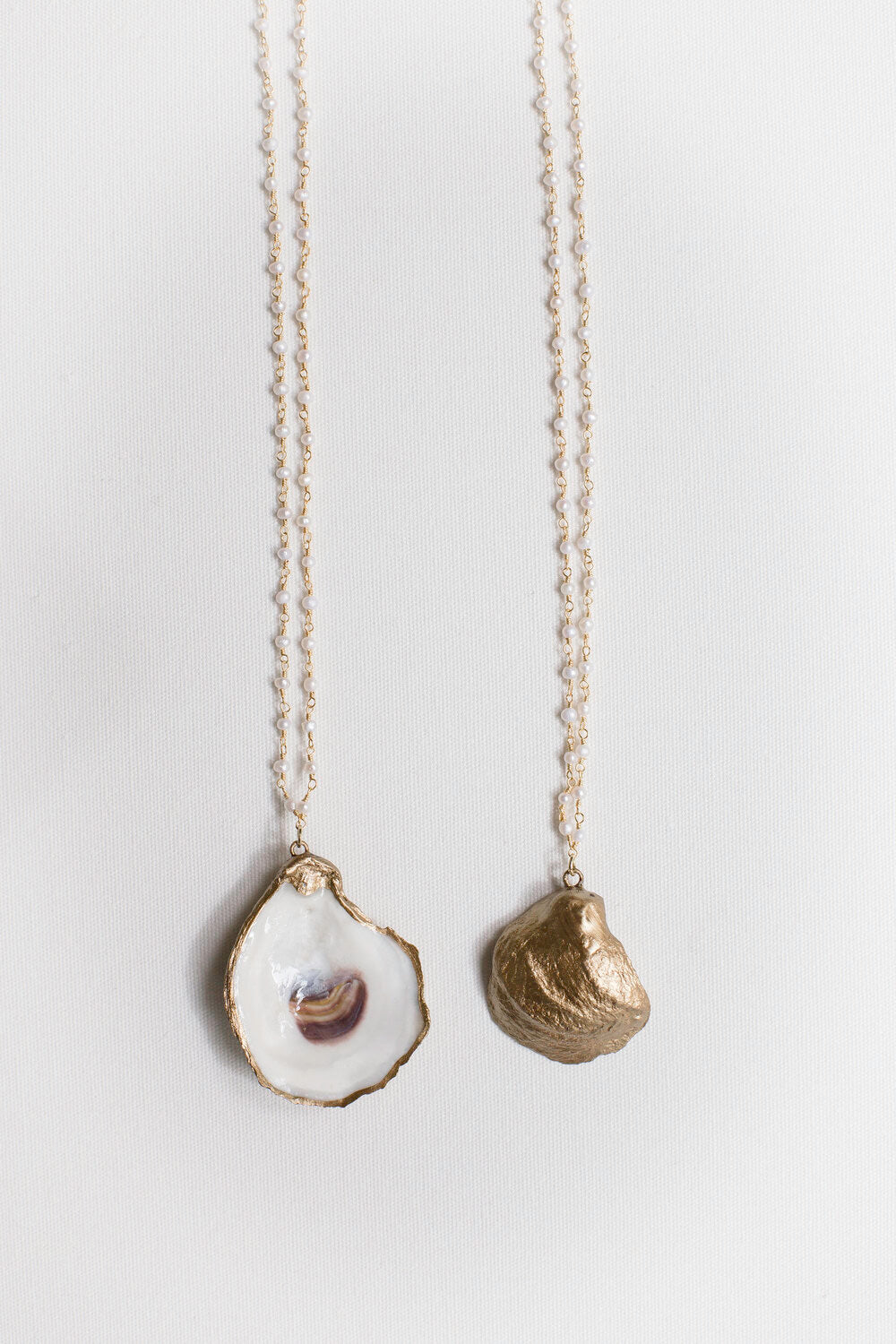 Petite Oyster Necklace Grit and Grace