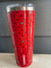 Corkcicle Collegiate Tumblers - Georgia Bulldogs red with black polka dots and G