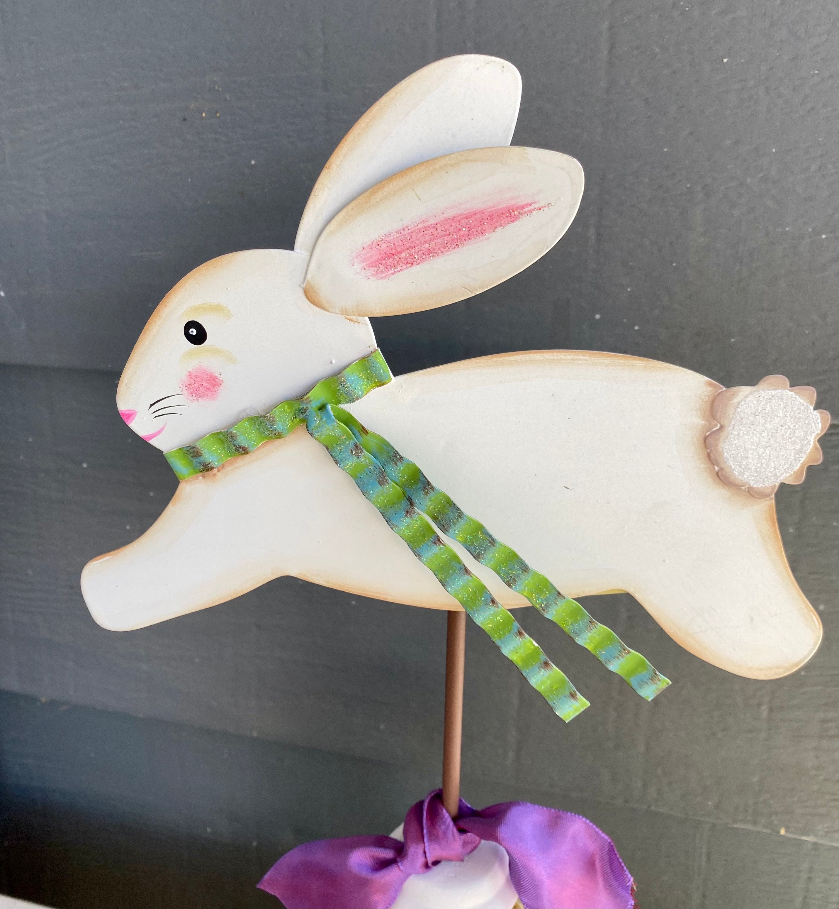 Leaping Bunny Finials
