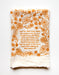 Hymnal towel - orange floral print