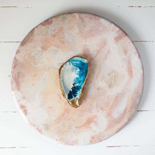 Oyster Dish - Ocean Painted