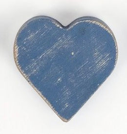 Blue heart Adams & Co Wooden Tile for Letterboard
