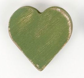 Green heart Adams & Co Wooden Tile for Letterboard