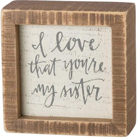 Wooden Box Sentiment Signs