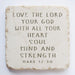 Small Scripture Stone - Mark 12:30