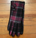 Gloves with Touch Screen Functionality - Fuchsia, white, and black plaid