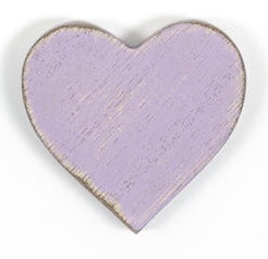 Light purple heart Adams & Co Wooden Tile for Letterboard