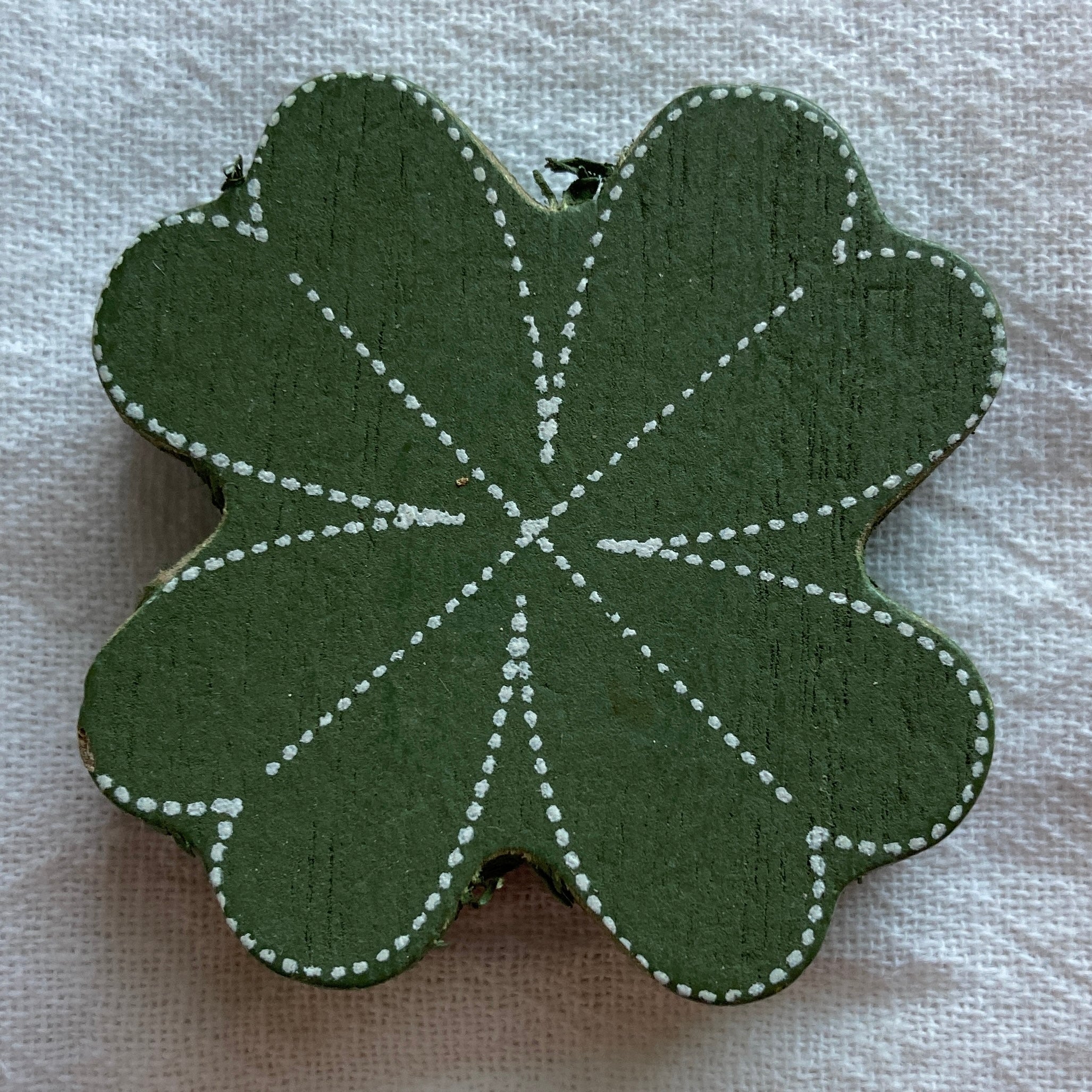 Green four leaf clover Adams & Co Wooden Tile for Letterboard