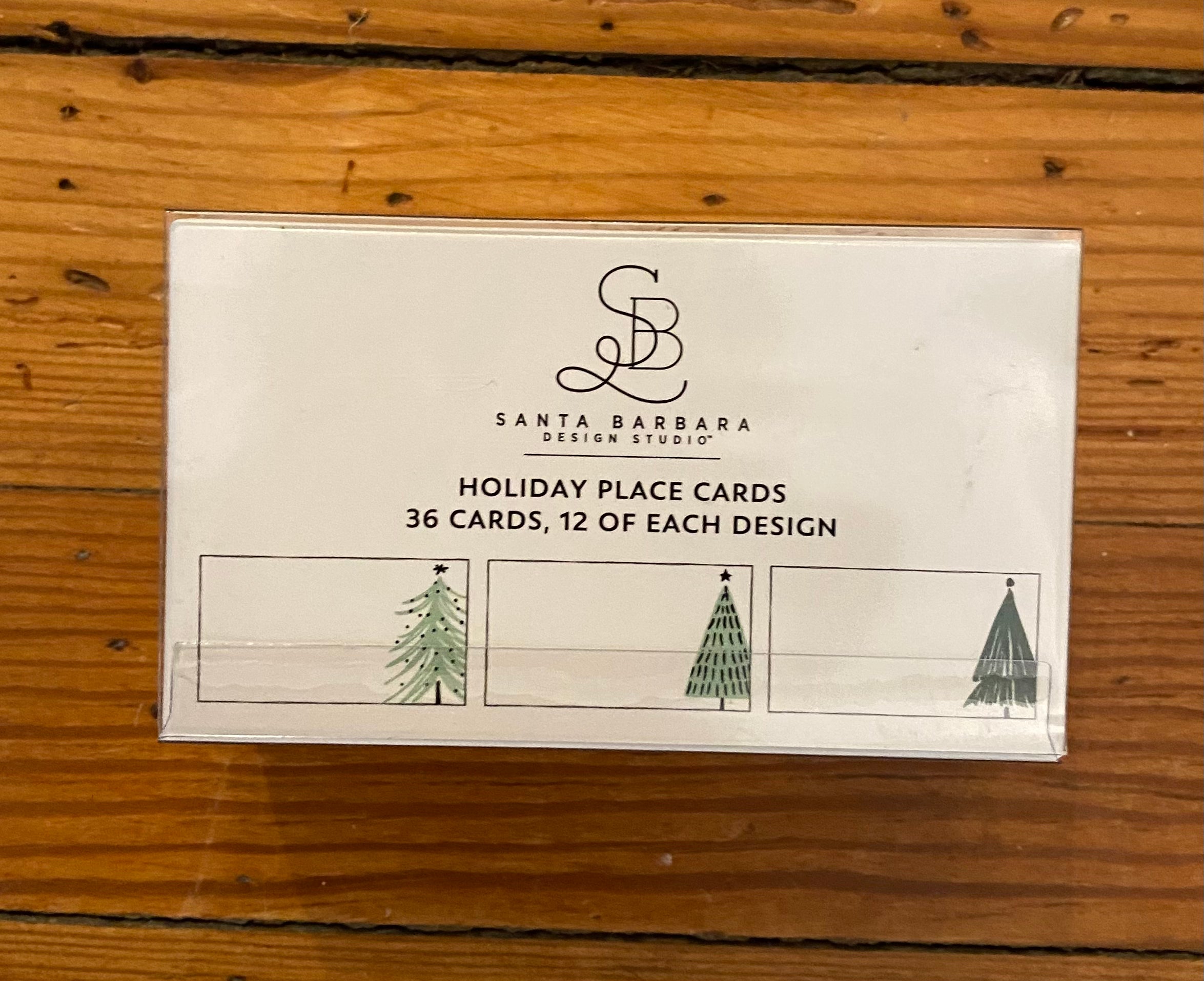 Christmas Tree Place Cards & Marble Place Card Holders