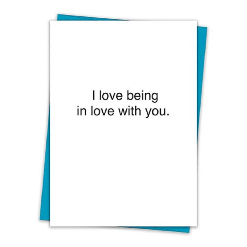 I love being in love with you card