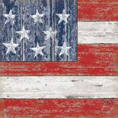 Rustic American flag