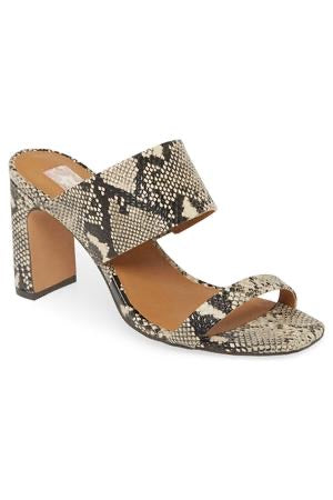 Double strap sales snakeskin sandals