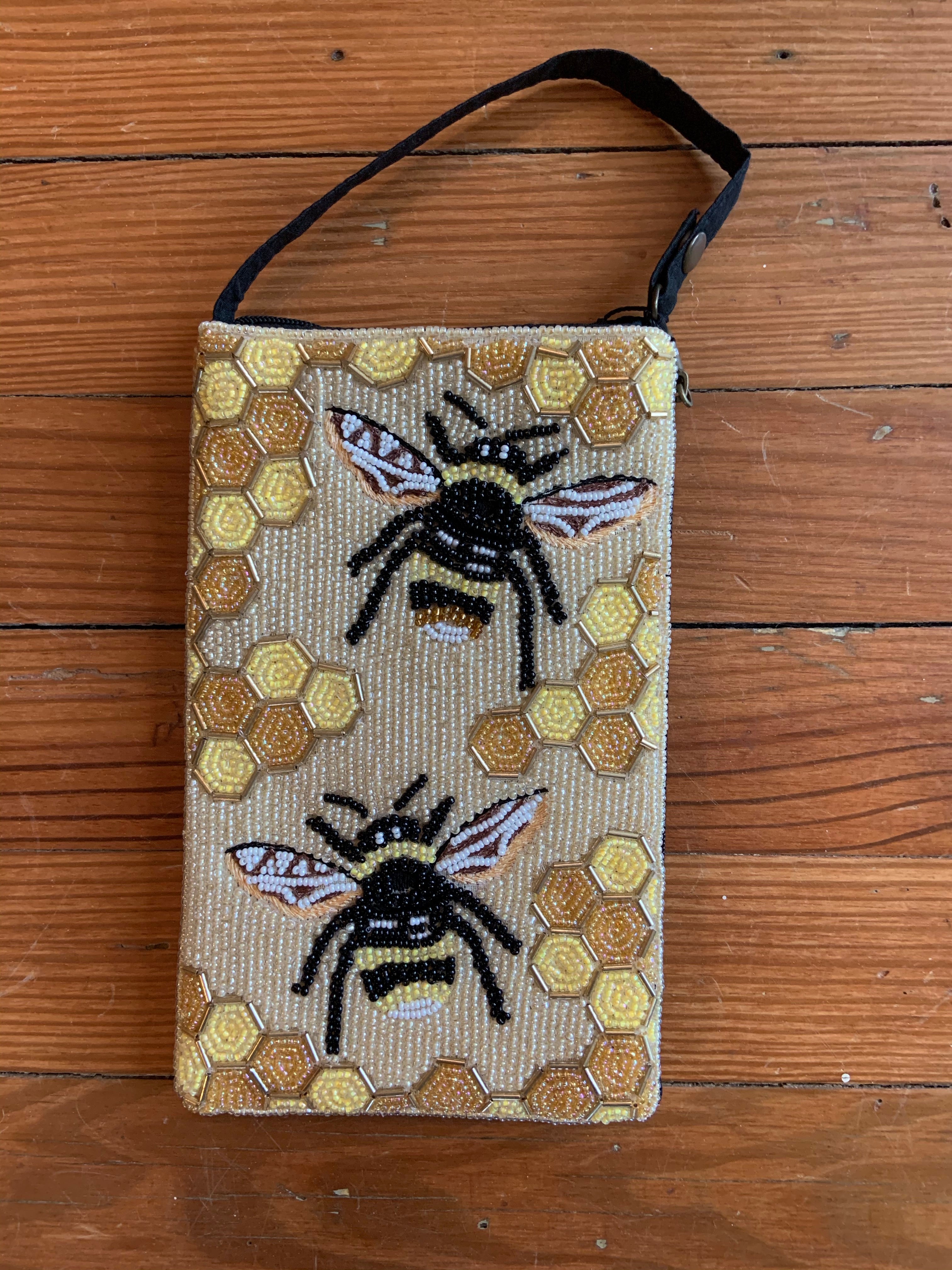 club bag bees sequin